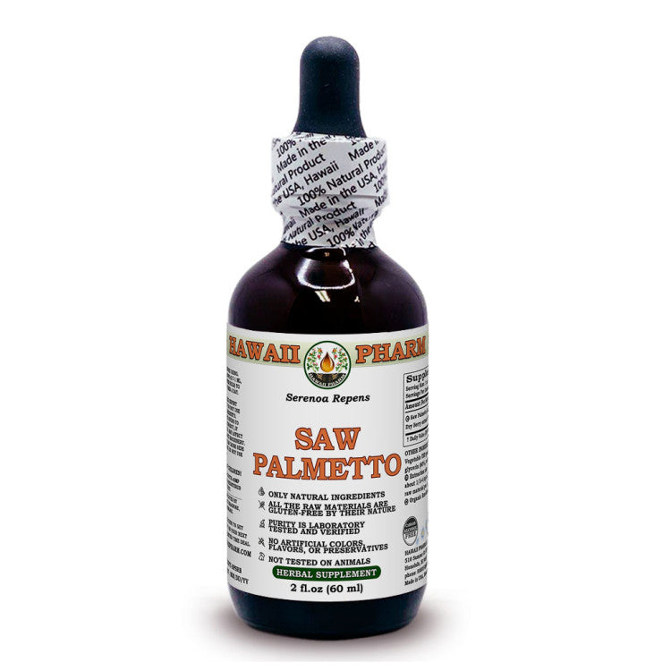Global Healing Prostate Health Support Supplement - Liquid With Saw Palmetto, 2oz Bottle