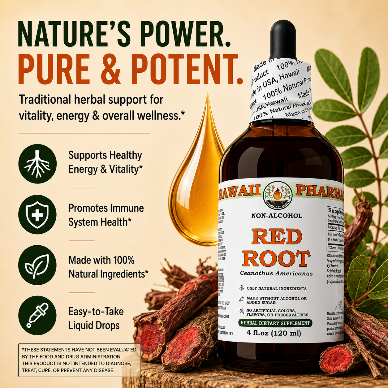Red Root Supplement Red Root Extract - Lymphatic Support Supplement | Hawaii Pharm – HAWAII ...