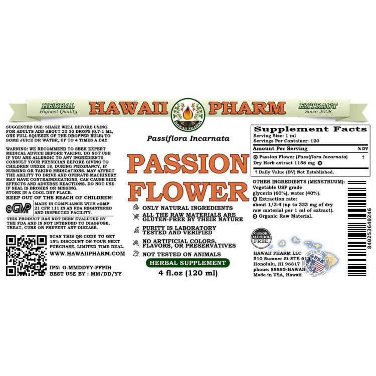 Passion Flower (Passiflora Incarnata)